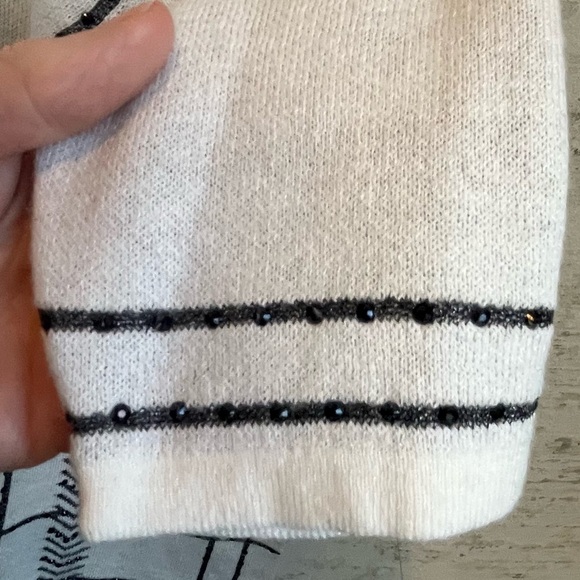 NWT Chicos Open Knit Eru Ruana Women's Cardigan Sweater Sz XL Shine Plaid - Picture 9 of 13